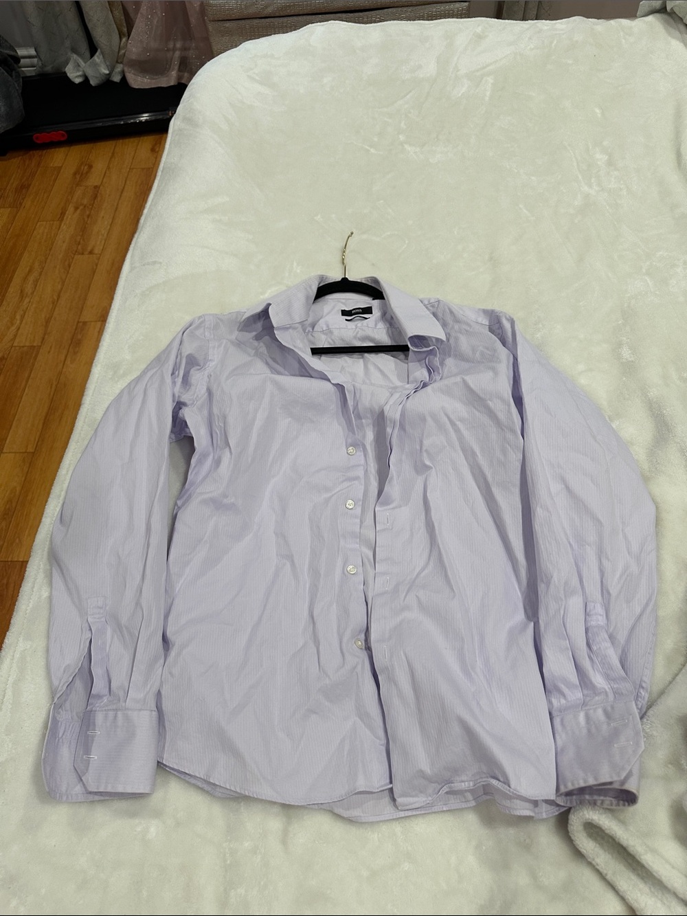 Hugo Boss Lavender Men's Dress Shirt - Light Purple